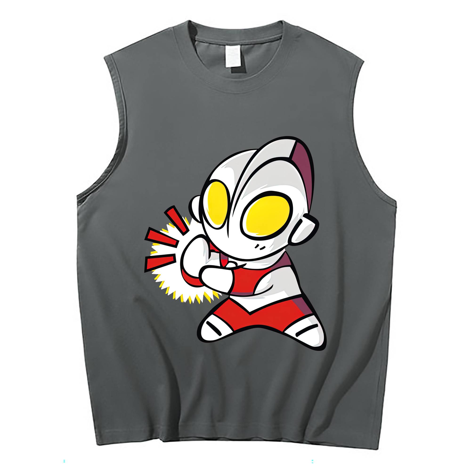 （画像用） ウルトラマン Ultraman コットン100％タンクトップ（フロントプリント）